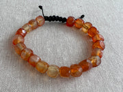 Men's Carnelian Adjustable Bracelet
