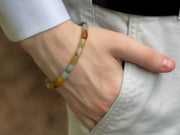 Men's Natural Jade Adjustable Bracelet