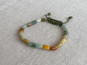 Men's Natural Jade Adjustable Bracelet