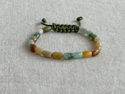 Men's Natural Jade Adjustable Bracelet