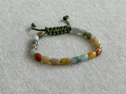 Men's Natural Jade Adjustable Bracelet