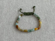 Men's Natural Jade Adjustable Bracelet