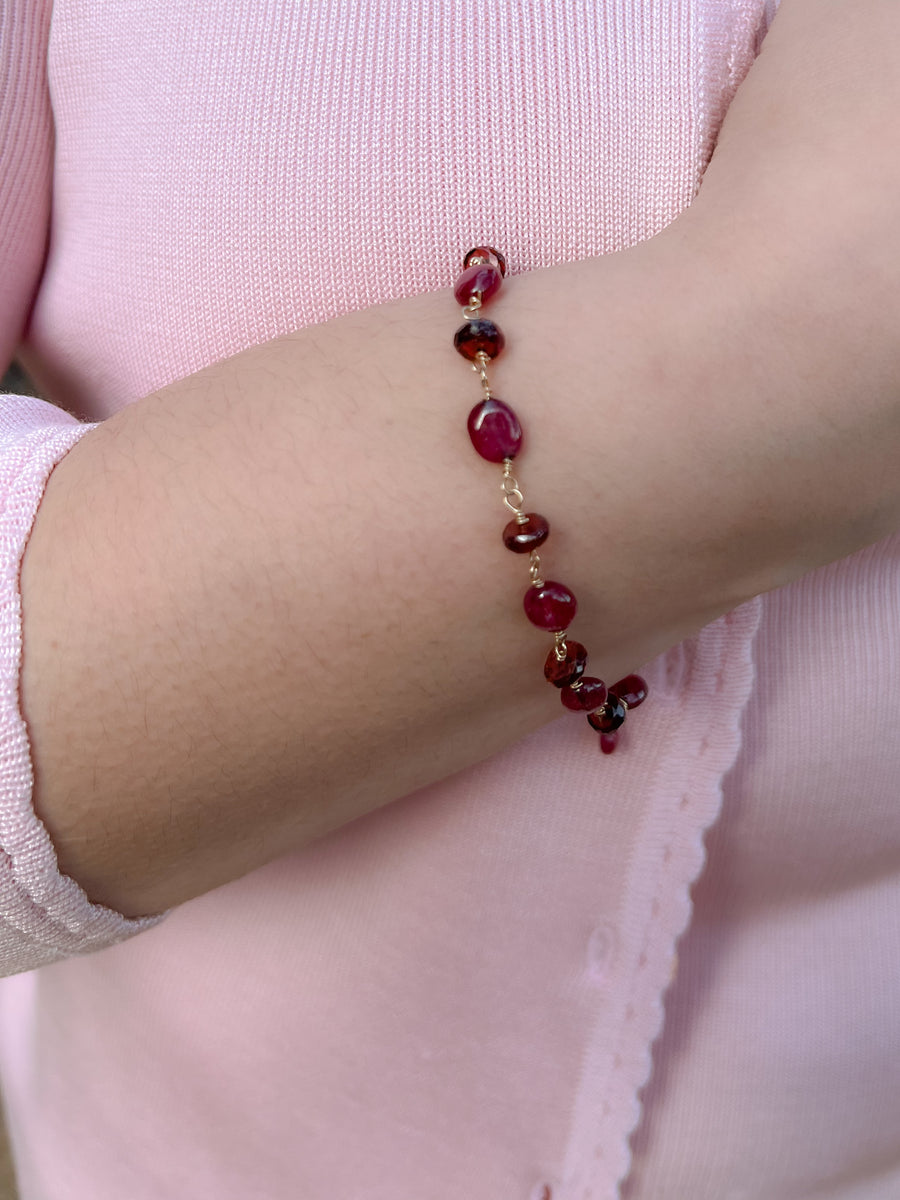 Ruby and Garnet Bracelet
