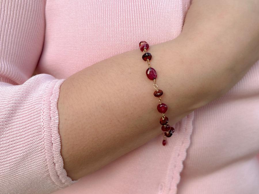 Ruby and Garnet Bracelet