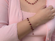 Ruby and Garnet Bracelet