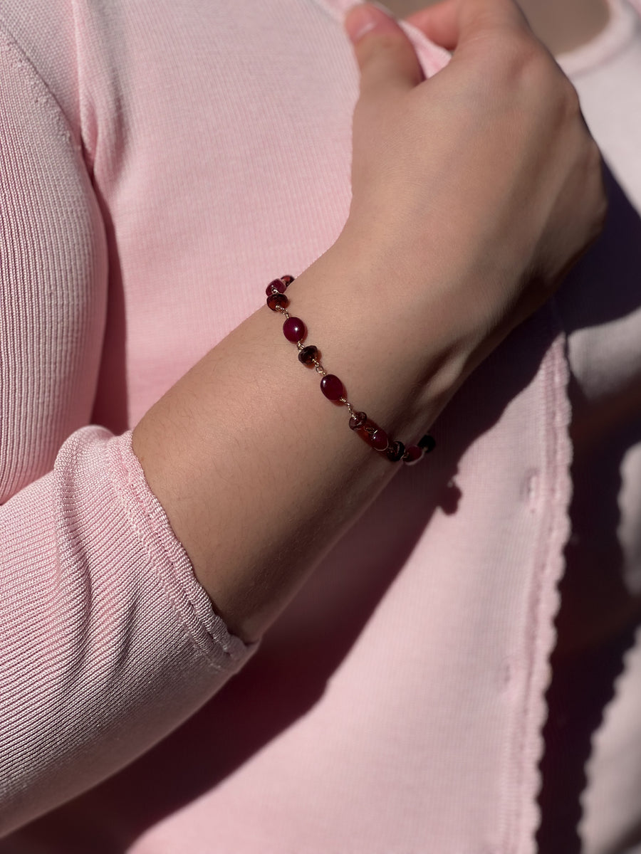 Ruby and Garnet Bracelet