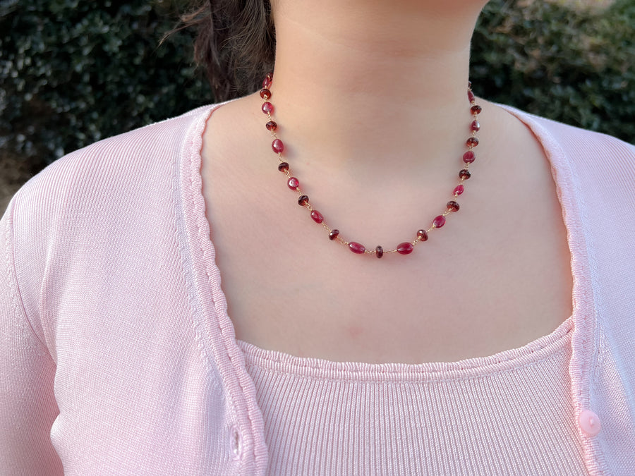 Ruby and Garnet Necklace