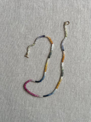 Multi-Colored Sapphire Necklace, AAA+