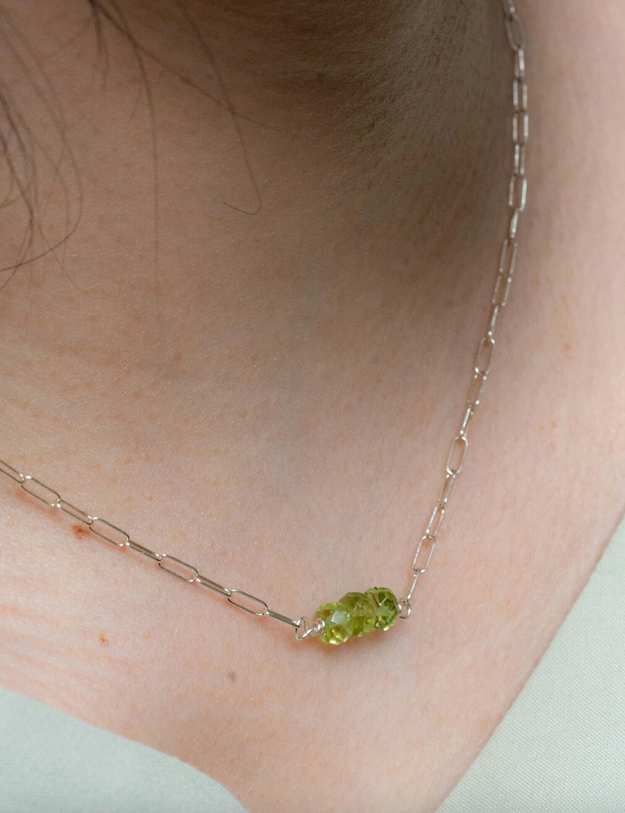 Peridot Dainty Necklace