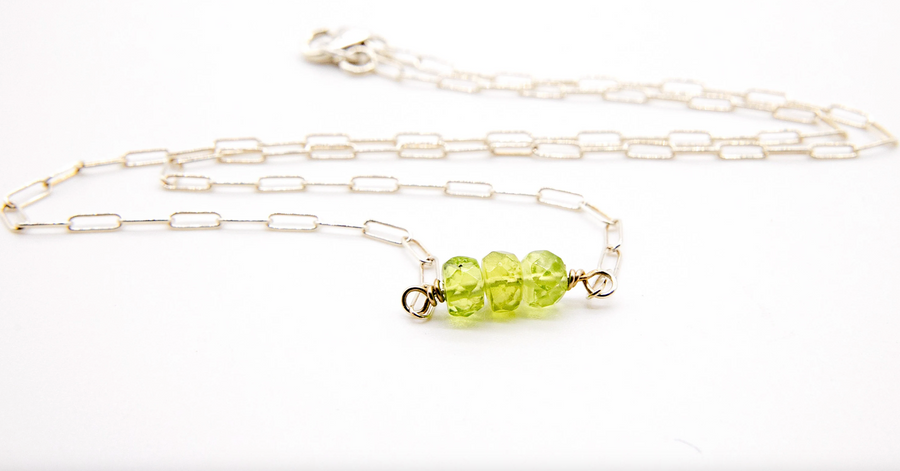 Peridot Dainty Necklace