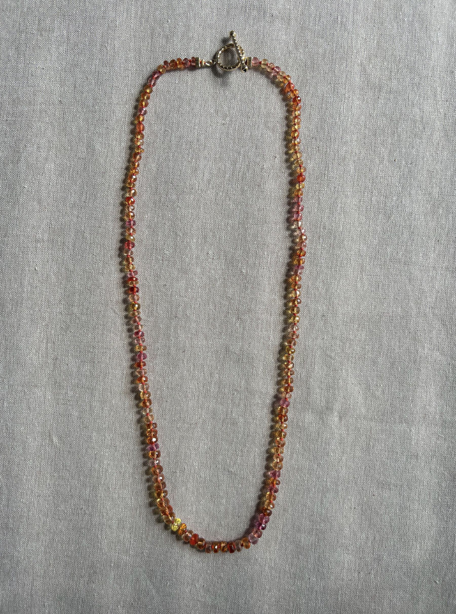 Sapphire Necklace, Padparascha Sapphires