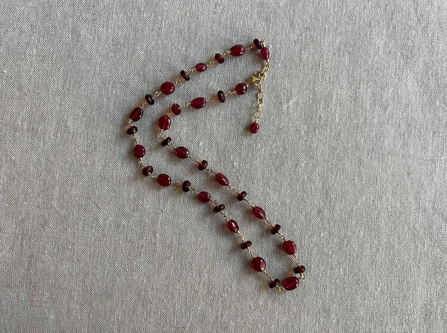 Ruby and Garnet Necklace