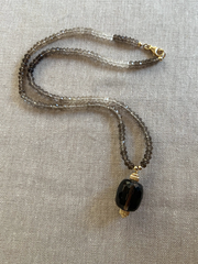 Smoky Quartz Necklace with Smoky Quartz Pendant