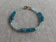Blue Topaz Segments Bracelet