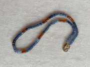 Kyanite Necklace with Removable Cross Pendant