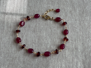 Ruby and Garnet Bracelet