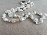 Long Baroque Pearl Necklace