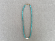 Turquoise Necklace with Freshwater Pearl
