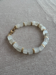 Moonstone Cubes Bracelet