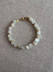 Moonstone Cubes Bracelet