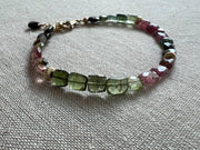 Tourmaline Bracelet with Gold Accents