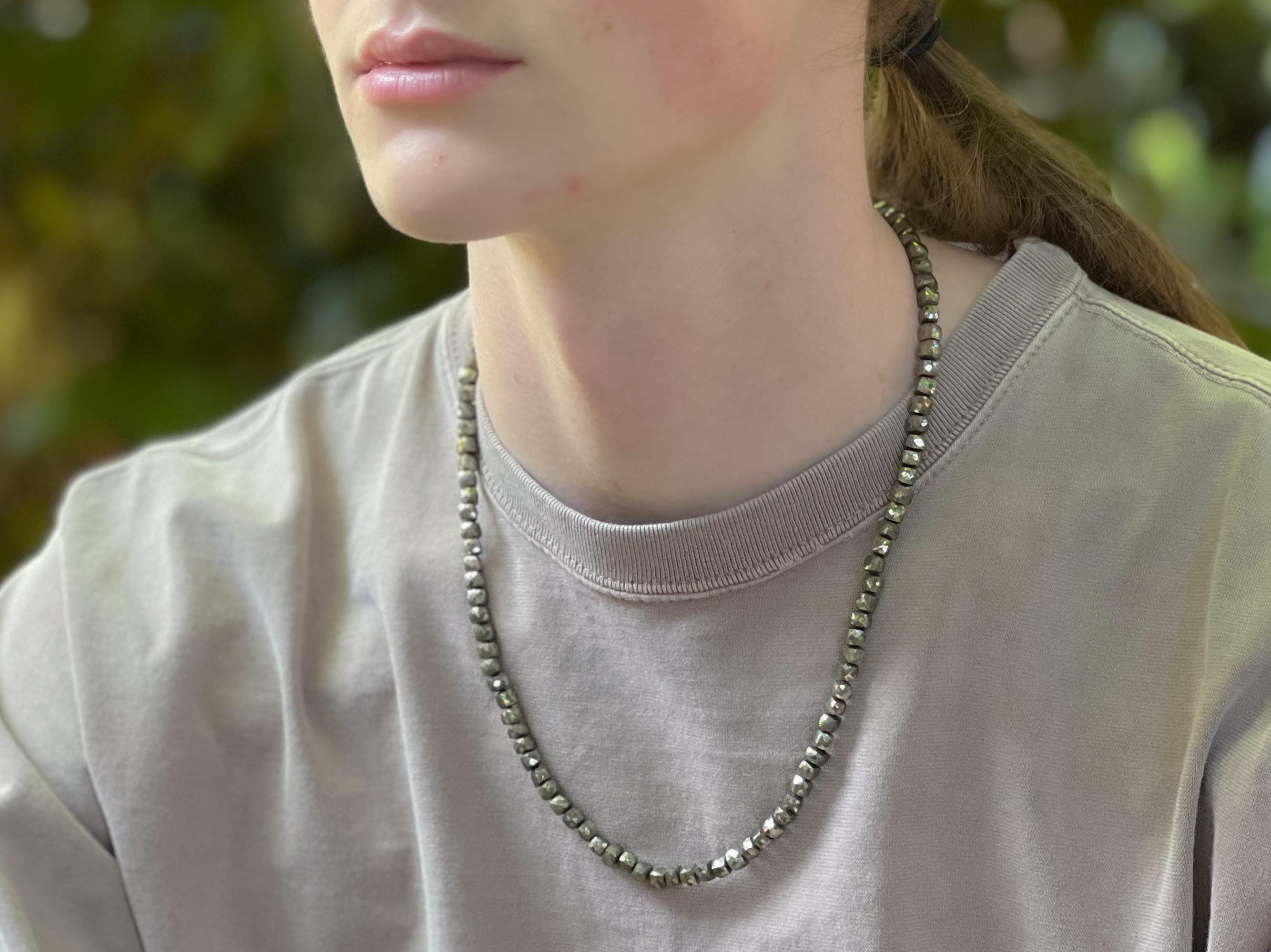 Pyrite Cubes Men's/Unisex necklace