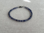 Iolite Men's Bracelet, Unisex Iolite Bracelet