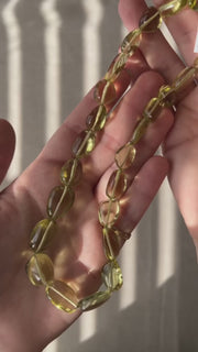 Lemon Quartz Nuggets Necklace