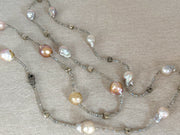 Baroque Pearl and Labradorite Necklace