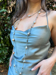 Baroque Pearl and Labradorite Necklace