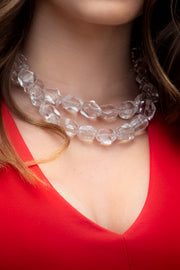 Clear Quartz Nuggets Necklace