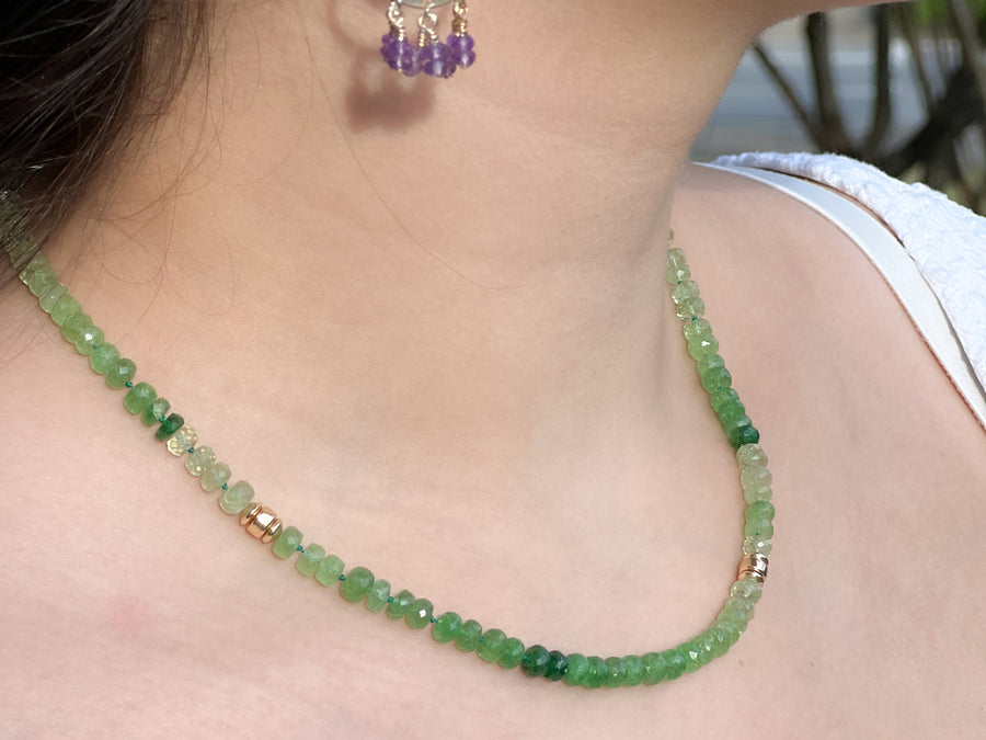 Tsavorite Ombre Necklace