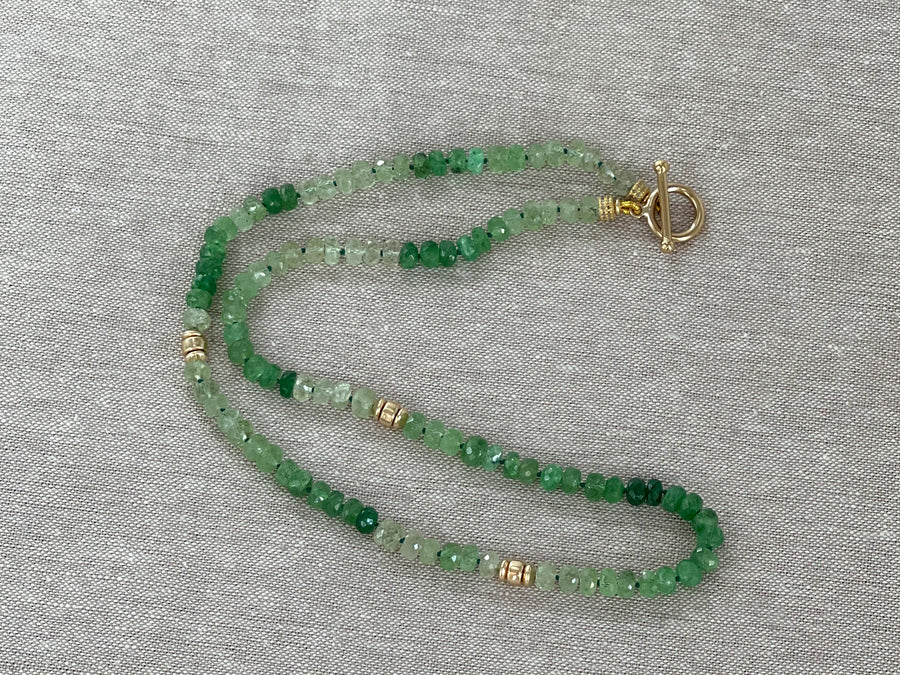 Tsavorite Ombre Necklace