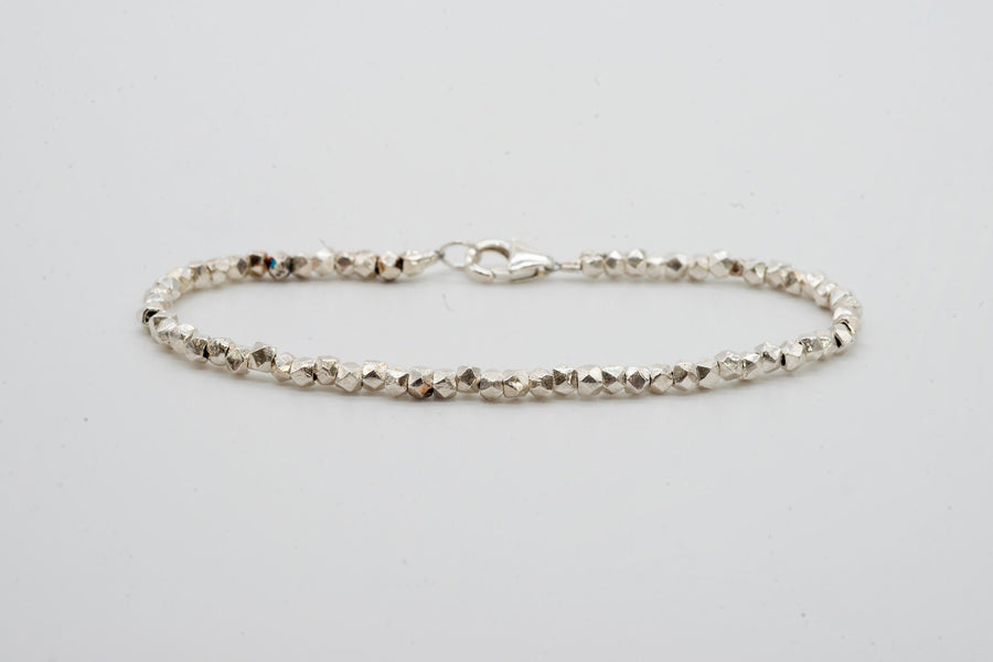Silver Nugget Bracelet