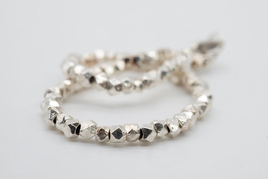 Silver Nugget Bracelet