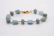 Aquamarine Nuggets Bracelet