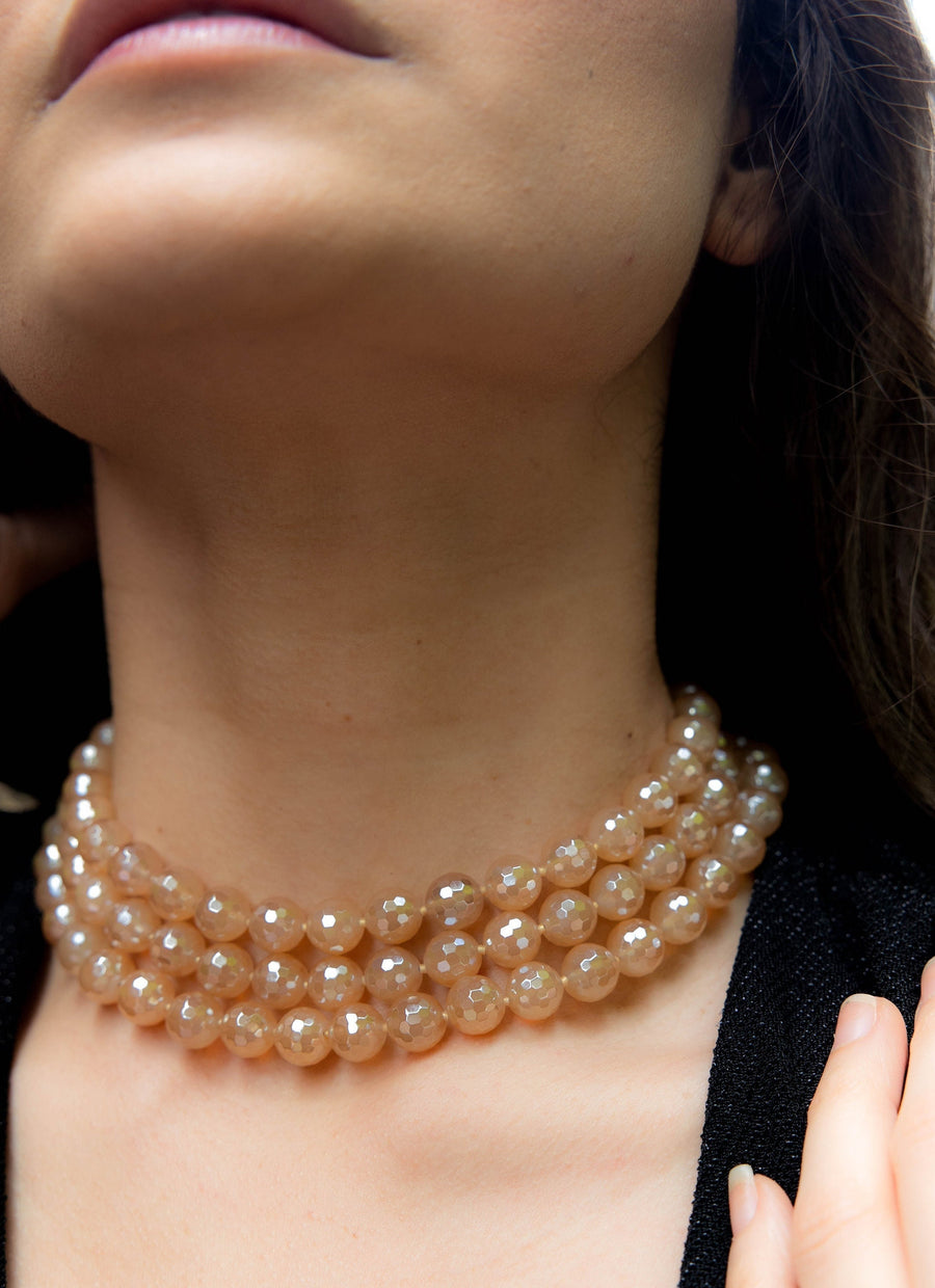 Agate_necklace,Agate,Gemstone_necklace,Classic_necklace,Timeless_Jewelry,3_strand_necklace,Shiny_Bead_necklace,handmade_jewelry,Gifts_for_Her,Mother's_Day_Gift,Fall_Jewelry,Statement_Necklace,Sterling_silver
