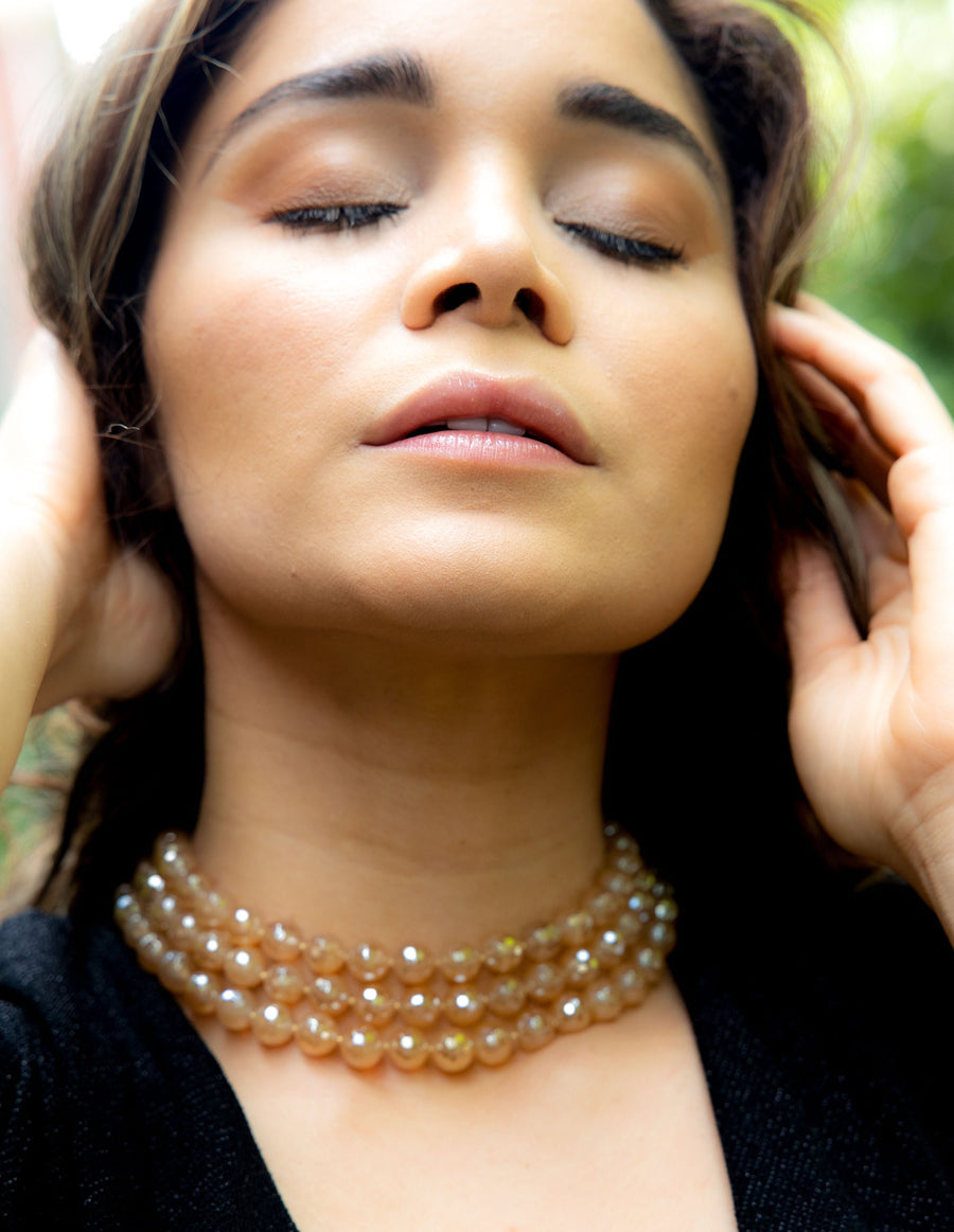 Multi-Strand Agate Necklace