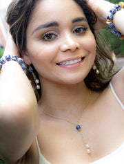 Chinoiserie Bead Necklace with Rice Pearls