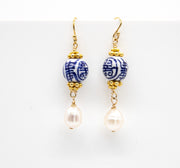 Chinoiserie Bead Drop Earrings