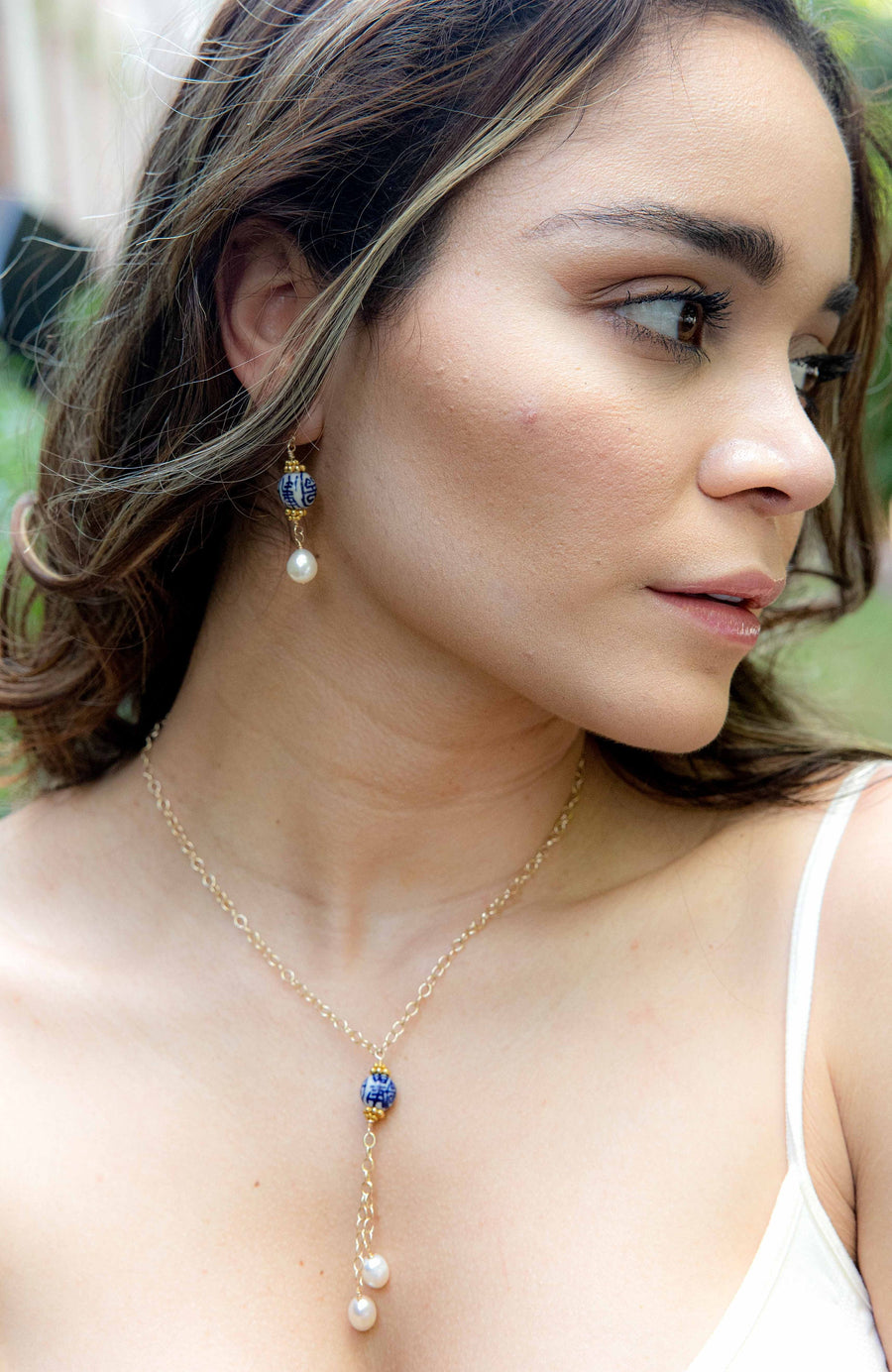 Chinoiserie Bead Drop Earrings
