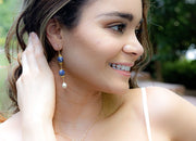 Chinoiserie_beads,Chinoiserie,blue_and_white_beads,porcelain_beads,gold_filled,Drop_earrings,Gifts_for_her,Mother's_Day,Handmade,Timeless_style,Classic_earrings,Fall_Fashion,Simple_drop_earring