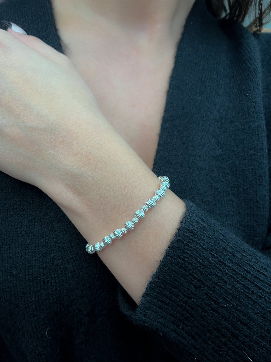 Sterling Silver Bead Bracelet