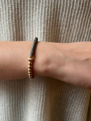 Gold Pave Diamond Bar Bracelet
