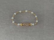 Crystal Bar Bracelet Gold and Silver