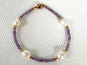 Light Amethyst and Pearl Bracelet