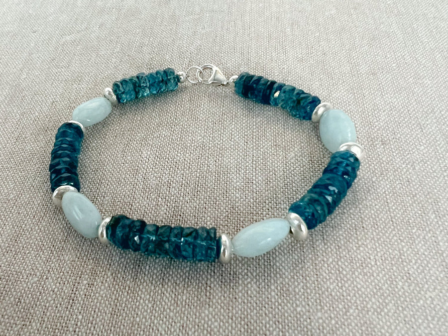 Swiss Blue Topaz Bracelet