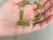 Peridot and Green Amethyst Bracelet