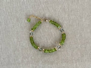 Peridot and Green Amethyst Bracelet