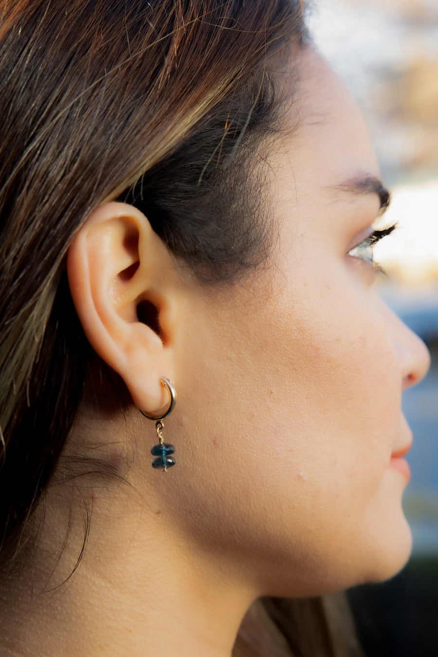 London_Blue_Topaz,Gemstone_earrings,Natural_Gemstones,Hoop_Earrings,Half_Hoop_earrings,Gold_Filled_earrings,Blue_Topaz_earring,Blue_gemstones,Handmade,Classic_earrings,Gifts_for_Her,Mother's_Day,Made_with_Love
